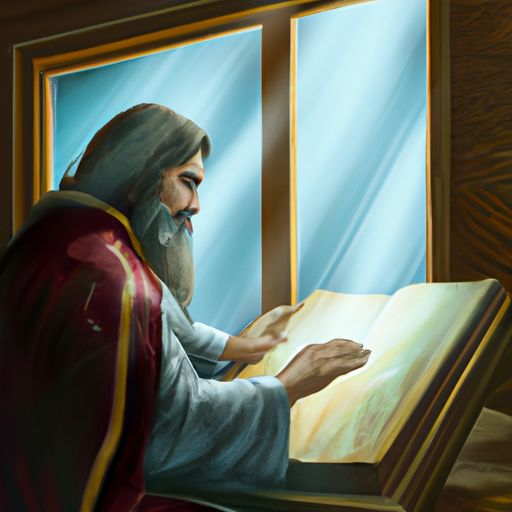 תמונה של אדם דתי לומד טקסטים קדושים, ממחיש הכנה לדייט.